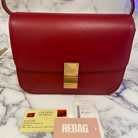 Celine Handbags - Celine Classic Box Bag - Smooth Leather - Medium